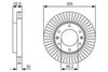 Гальмівний диск BOSCH 0 986 479 T88 (BD2352)