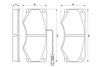 комплект спирачно феродо, дискови спирачки