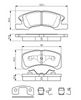 комплект спирачно феродо, дискови спирачки