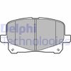 Комплект тормозных колодок, дисковый тормоз DELPHI LP2129 (24522, D1227-8346)