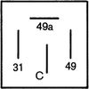Přerušovač blinkru 4DB 001 887-041