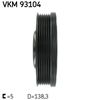 SKF Belt Pulley, crankshaft VKM 93104