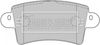 Комплект гальмівних колодок, дискове гальмо BORG & BECK BBP1773