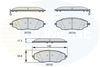 Комплект тормозных колодок, дисковый тормоз COMLINE CBP36083