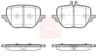 APEC Brake Pad Set, disc brake PAD2457