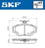 Sada brzdových destiček, kotoučová brzda VKBP 80413