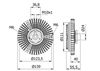Сцепление, вентилятор радиатора MAHLE CFC 46 000S (376732014, 70828232, 8MV 376 732-014, CFC 46 000P)