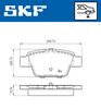 Комплект тормозных колодок, дисковый тормоз SKF VKBP 90315 (23714)