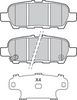 комплект спирачно феродо, дискови спирачки