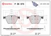 Комплект тормозных колодок, дисковый тормоз BREMBO P 06 073 (24437, 24436, D1443 8594, D1529 8594)