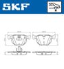 SKF Brake Pad Set, disc brake VKBP 90240