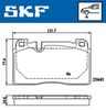 Комплект гальмівних колодок, дискове гальмо SKF VKBP 80225 (25643)