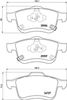 Комплект гальмівних колодок, дискове гальмо BREMBO P 23 155 (25906, 25907, 24727)