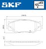 SKF Brake Pad Set, disc brake VKBP 80684