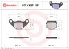 BREMBO Brake Pad Set, disc brake 07KA0717