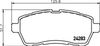 Комплект тормозных колодок, дисковый тормоз HELLA PAGID 8DB 355 013-211 (T1687, 24283, 8653D1961, 8738D1454)