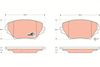 Комплект гальмівних колодок, дискове гальмо TRW GDB3251 (23585)