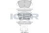 Комплект гальмівних колодок, дискове гальмо ICER 182318 (22675, 22676, 22677)