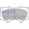 Комплект гальмівних колодок, дискове гальмо DELPHI LP1782 (24024, 24025, 24026, D976)