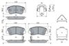 комплект спирачно феродо, дискови спирачки
