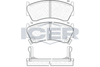 Комплект гальмівних колодок, дискове гальмо ICER 181094 (23004, 23005, 23006)