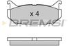 Комплект тормозных колодок, дисковый тормоз BREMSI BP2632 (21766, D584-7464, SPA632)