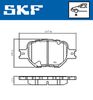 SKF Brake Pad Set, disc brake VKBP 81024