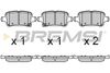 Комплект тормозных колодок, дисковый тормоз BREMSI BP3723 (22129, 22130, 22131, D1857-9085, SPB723)