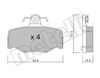 Комплект гальмівних колодок, дискове гальмо METELLI 22-0199-0 (D1187, 21545)