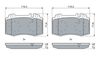 Bosch Brake Pad Set, disc brake 0 986 494 576