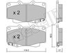 Комплект тормозных колодок, дисковый тормоз METELLI 22-0129-1 (21680, D0799, 21679)