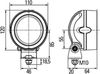 HELLA Arbeitsscheinwerfer LED - 1GM 996 136-501