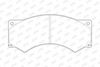 Sada brzdových destiček, kotoučová brzda 2901709560
