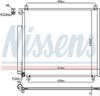 Nissens 941170 Condenser, air conditioning