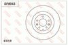 Гальмівний диск TRW DF8043