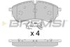 Комплект гальмівних колодок, дискове гальмо BREMSI BP3846 (22147, D2247-9483, SPB846)
