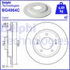 Гальмівний диск DELPHI BG4964C