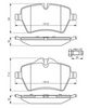 комплект спирачно феродо, дискови спирачки