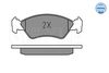 Meyle Brake Pad Set, disc brake 025 212 0217