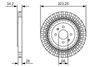Bosch Brake Disc 0 986 479 A90 (0986479A90)