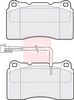 APEC Brake Pad Set, disc brake PAD1050