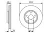 Гальмівний диск BOSCH 0986479 R28 (BD1763, E1 90R-02C0349/0283)