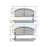 Комплект гальмівних колодок, дискове гальмо COMLINE CBP3591