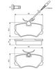 комплект спирачно феродо, дискови спирачки
