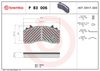 BREMBO Brake Pad Set, disc brake P B3 006