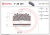 BREMBO Brake Pad Set, disc brake P A8 001