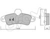 Комплект гальмівних колодок, дискове гальмо CIFAM 822-143-0 (D0661, 21586)