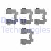 Комплектуючі, колодки дискового гальма DELPHI LX0513