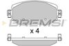 Набір гальмівних колодок, дискове гальмо BREMSI BP3737 (22610, SPB737)