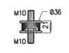 silentblok trubky výfuku MB, M10 50910